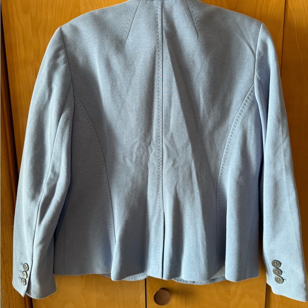 Talbots Two Button Light Blue Blazer Size 12P - Picture 2 of 6